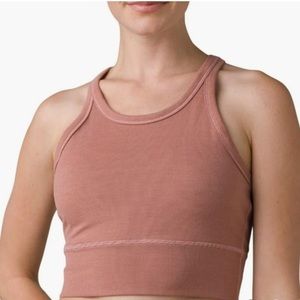 PrAna Becksa Bralette Sports Bra Cloud Blush Heather Small Yoga Workout …